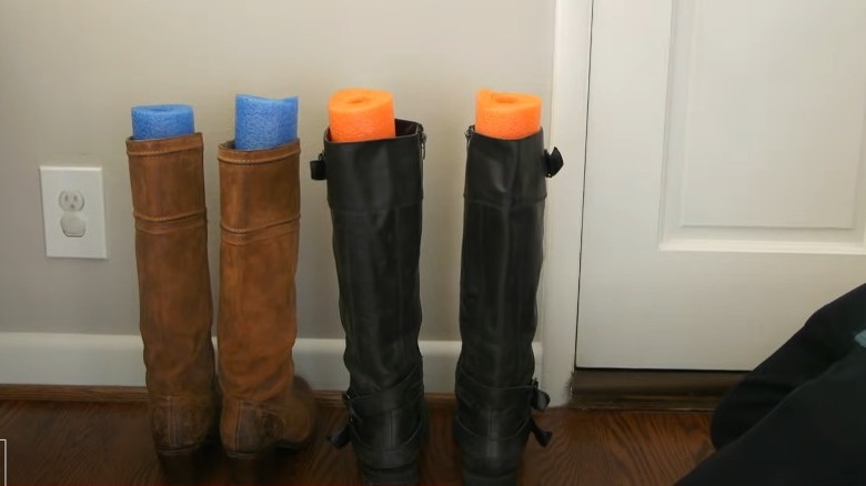 pool noodle boot shapers