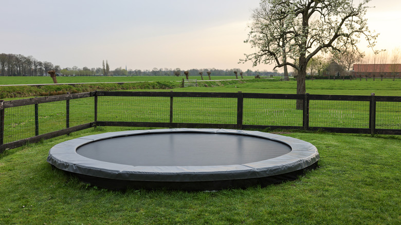 inground trampoline