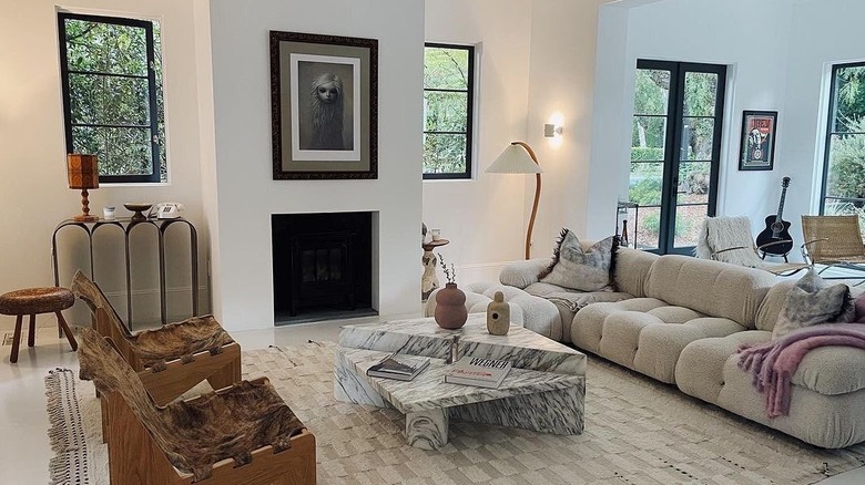 Ashley Tisdale's curated living room