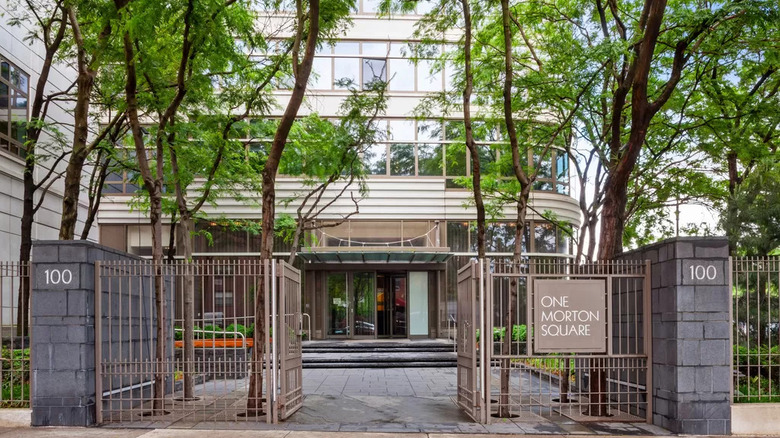 Apartment building exterior gate