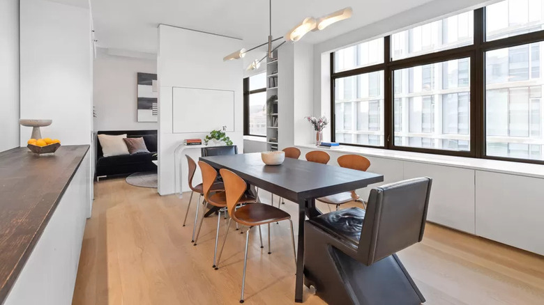 Modern apartment dining room