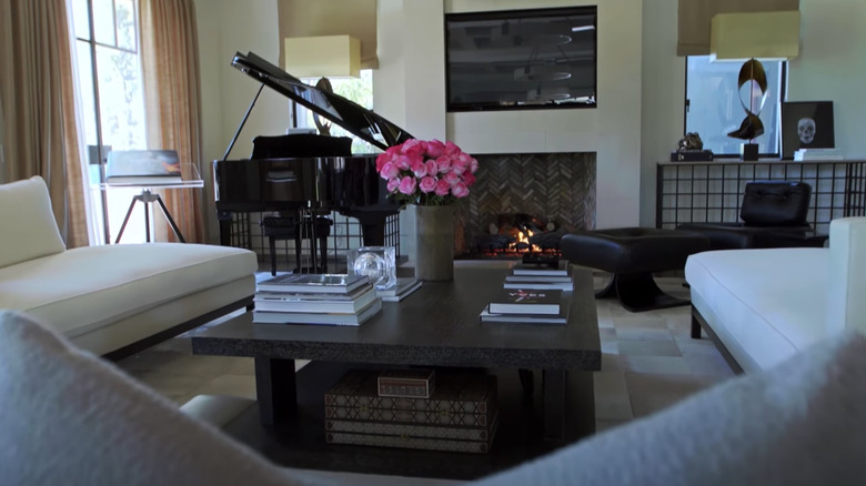 Kourtney Kardashian's living room