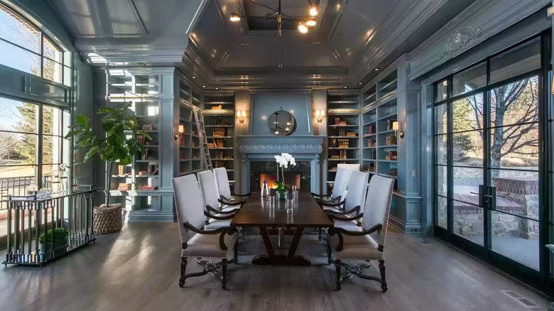 Dining room in Colorado mansion