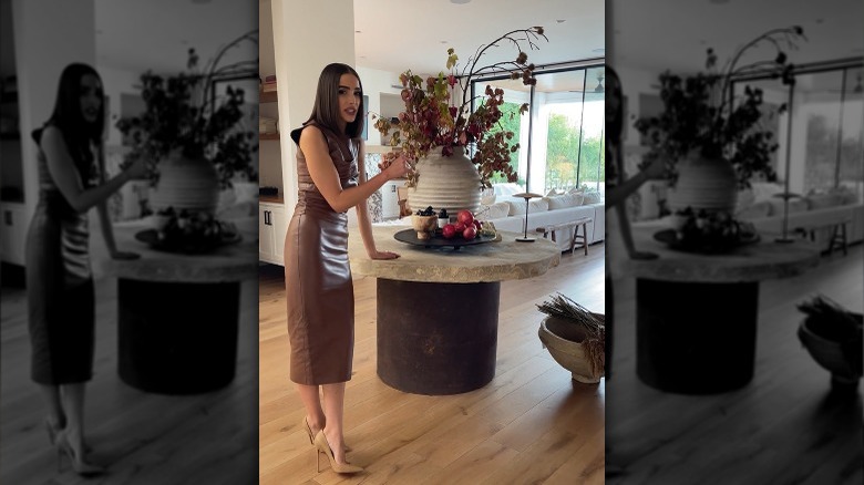 Olivia Culpo rustic entryway table