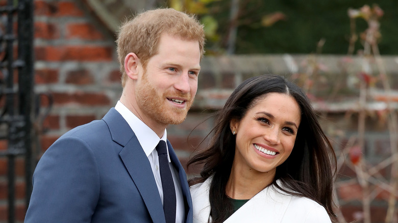 Prince Harry and Meghan Markle at Kensington Palace