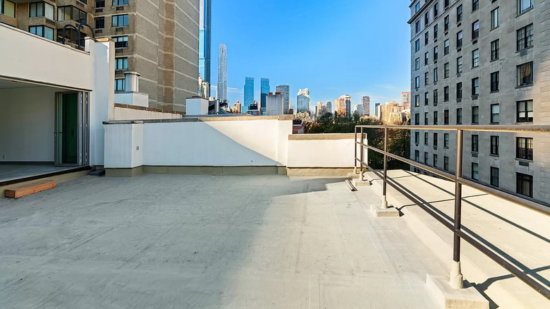 terrace with city view