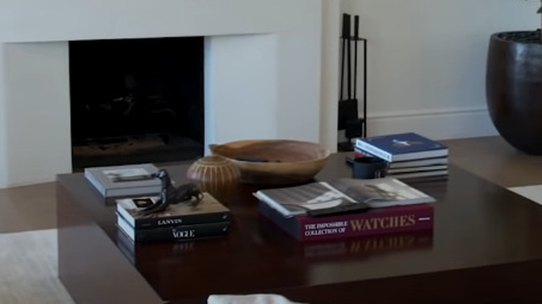 Books in Disick's living room
