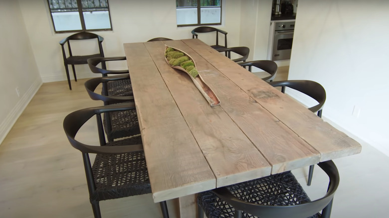 dining area with wooden table