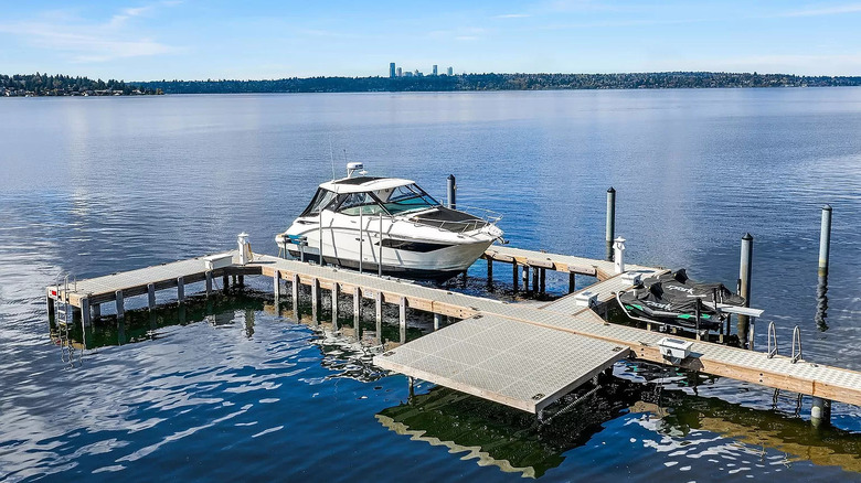 Boat dock on Wilson property