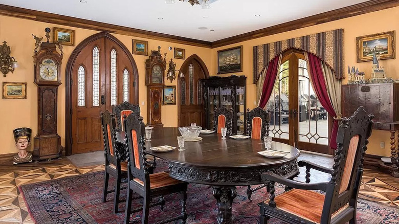 Medieval style dining room