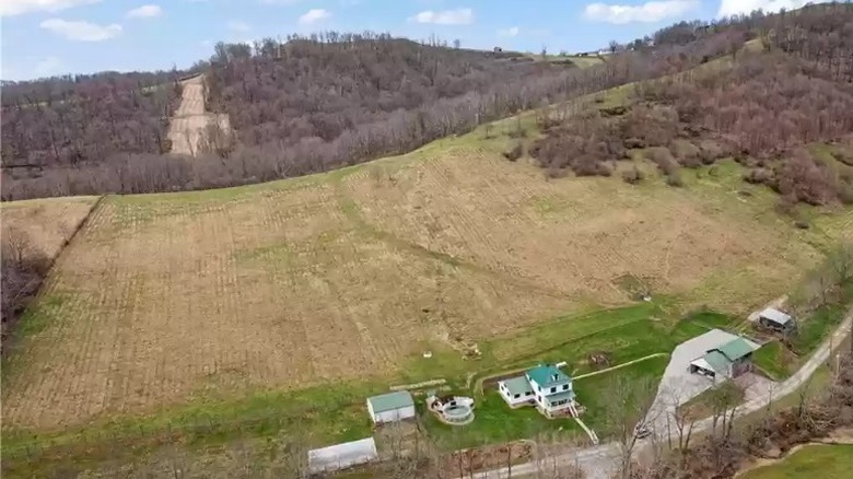 sky view of land