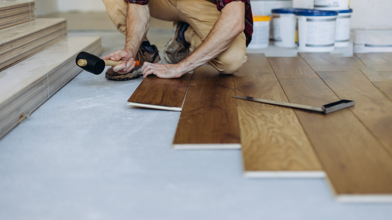 Installing hardwood floors