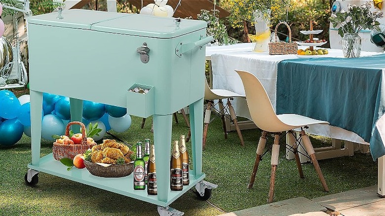 VINGLI bar cooler cart