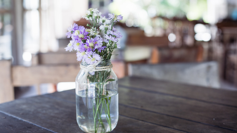 mason jar vase