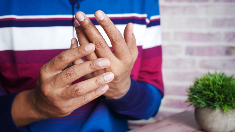 close up of hands