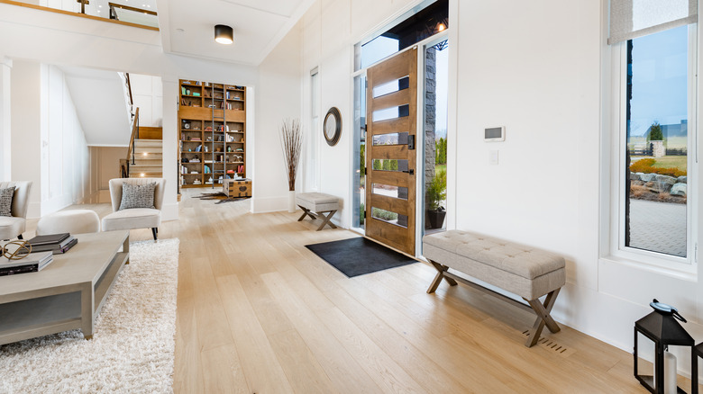 entry way into modern home