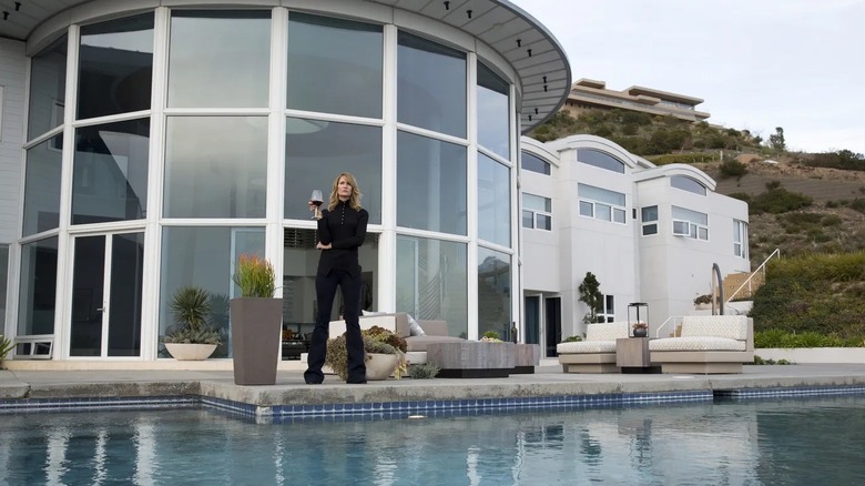 Renata by her pool in Big Little Lies