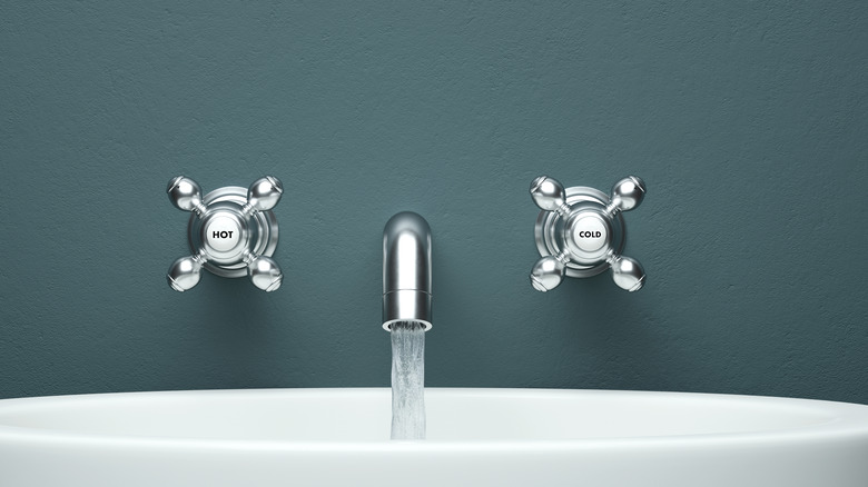 wall-mounted faucet