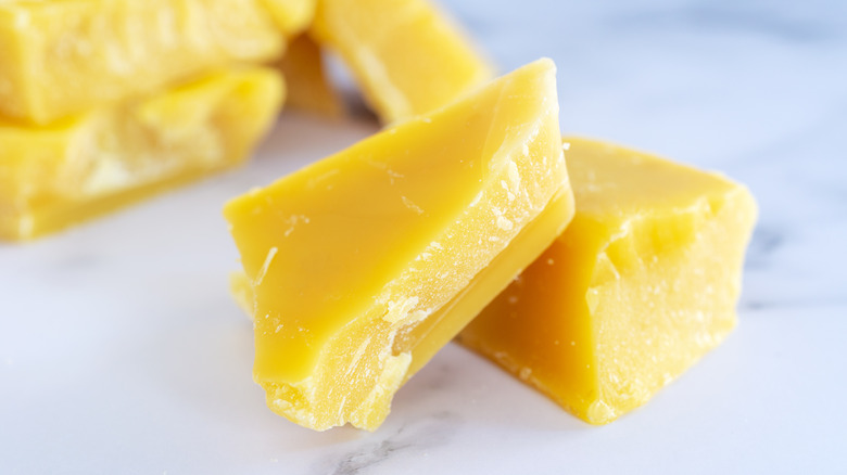 bars of pure beeswax
