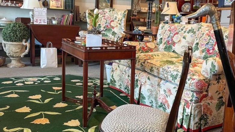Chintz sofa and chair 