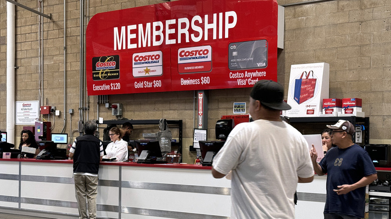 Costco's membership counter