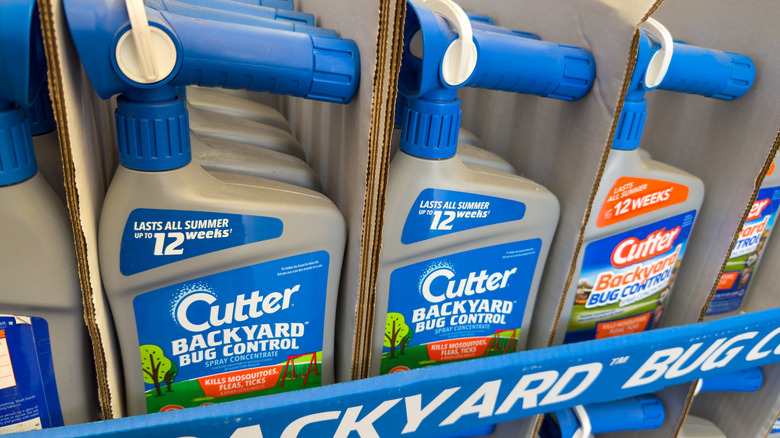 Bottles of Cutter Backyard Bug Control Spray for sale