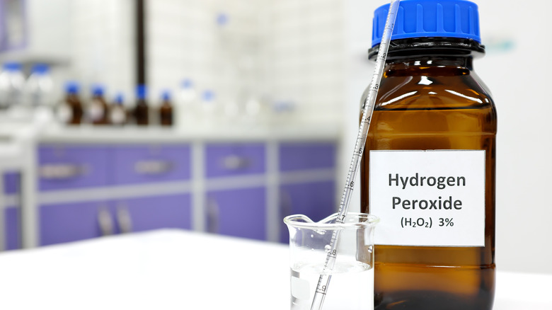 bottle of hydrogen peroxide