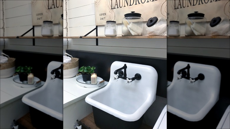 Restored mop sink