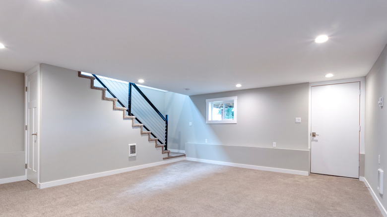 Drywall basement ceiling