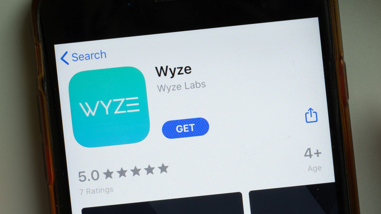 Wyze app in the app store