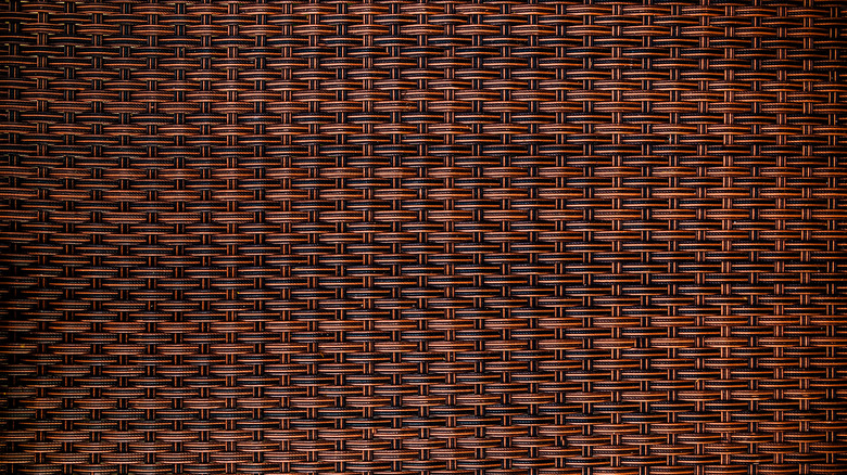 dark brown neat wicker pattern