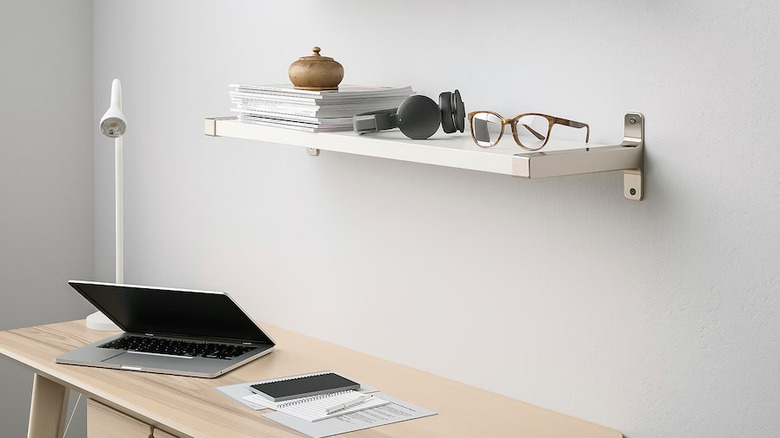 GRANHULT bracket holding office shelf