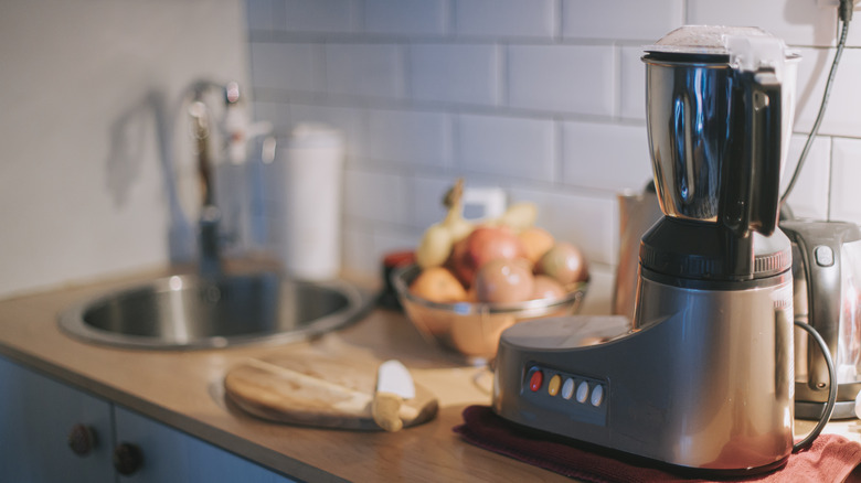 Juice extractor on counter