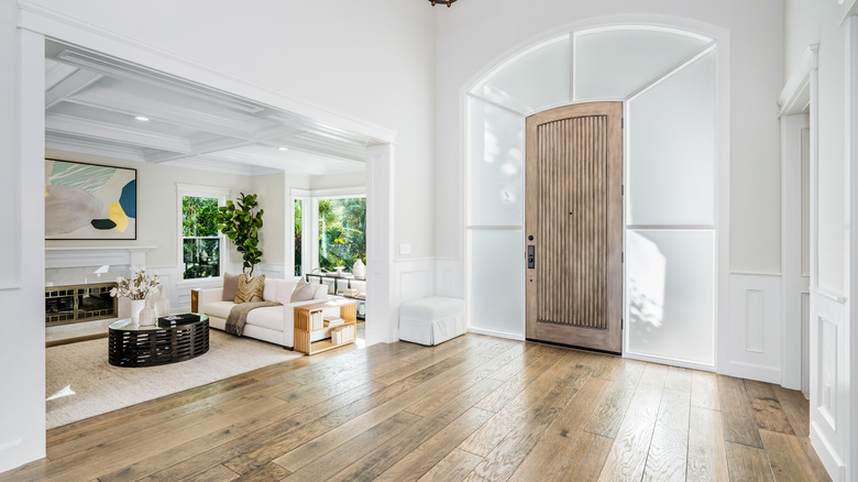 The entryway of a well-decorated home