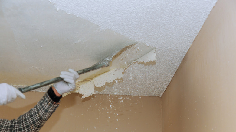 removing popcorn ceilings