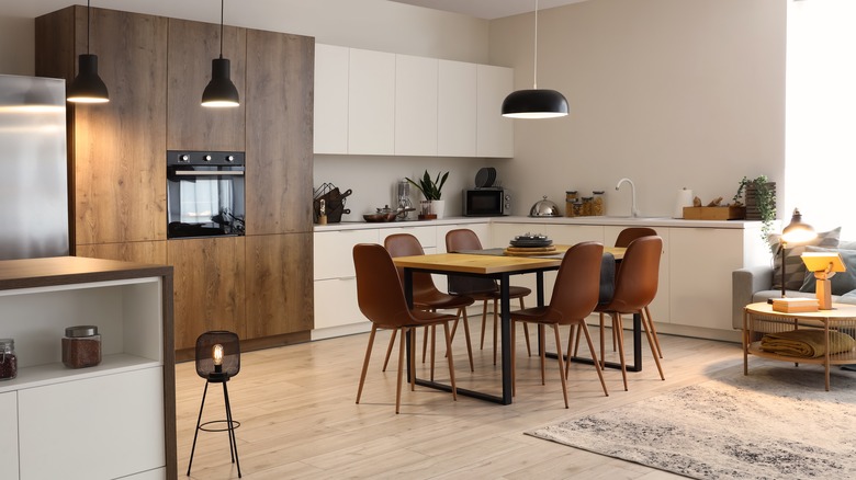 open floor plan kitchen 