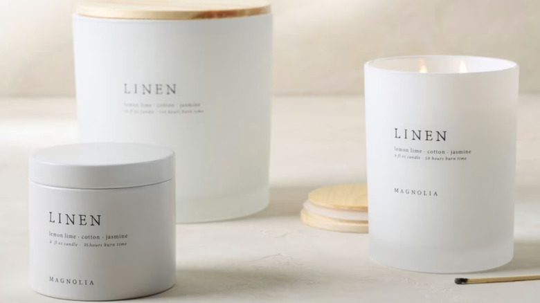 Joanna Gaines' Linen Candle