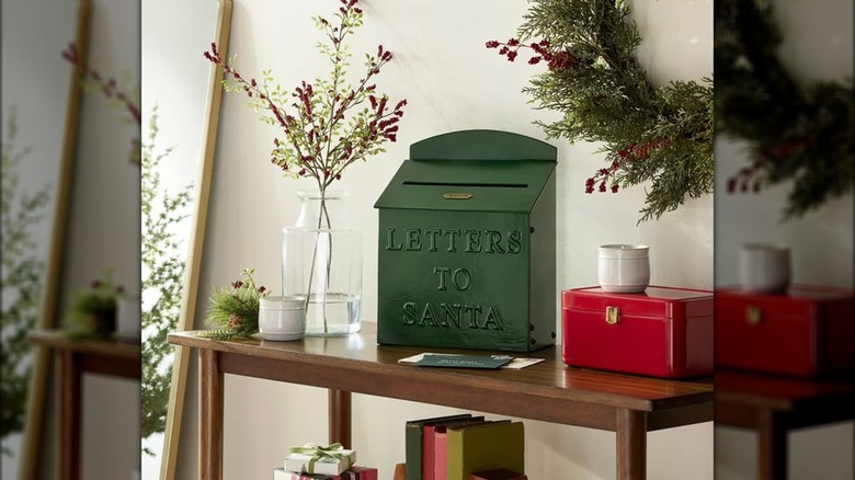 Letters to Santa green mailbox