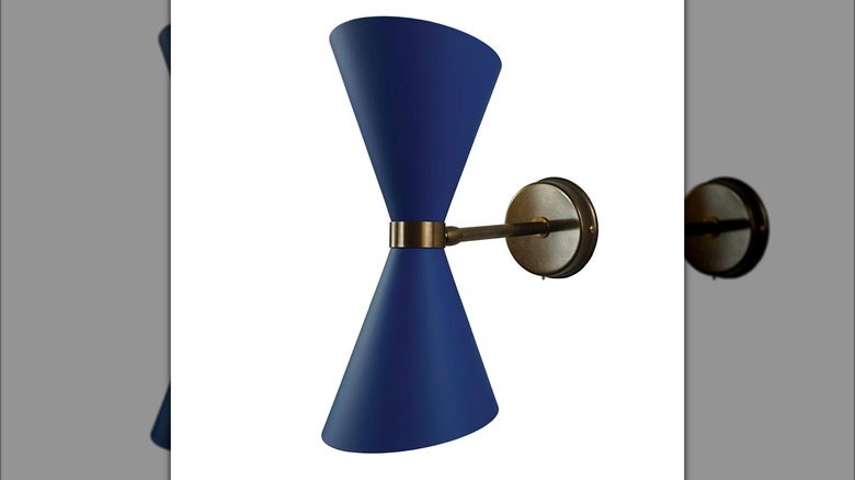 Petra blue wall sconce