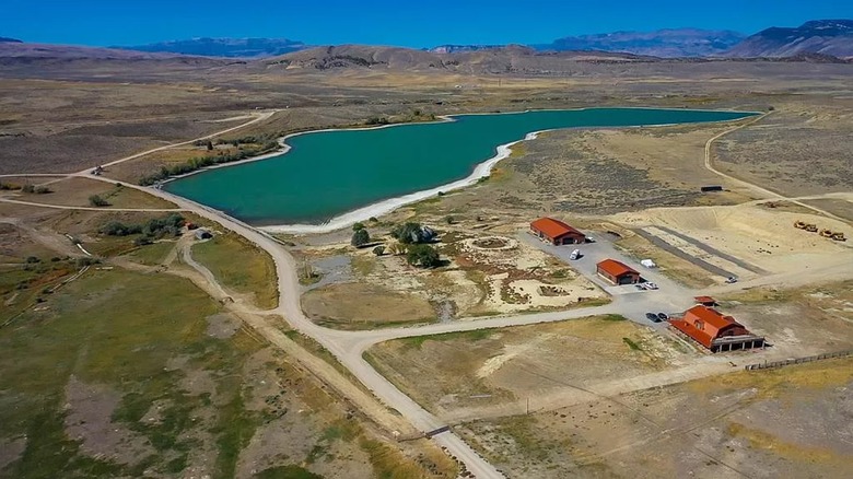 Monster Lake Ranch aerial view