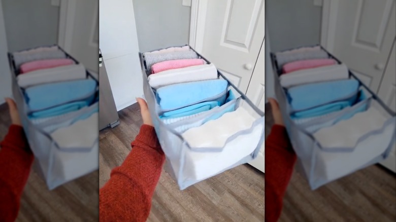 colorful cleaning towels