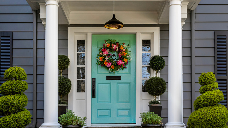 painted home entrance