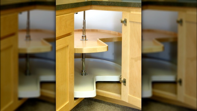 lazy susan corner cabinet