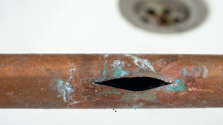 split copper pipe