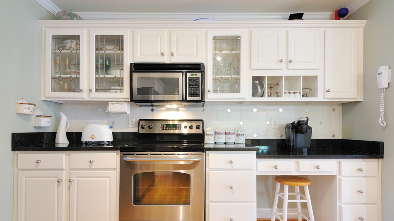 Black and white kitchen