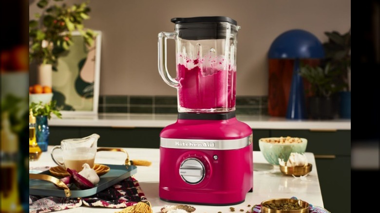 hibiscus pink KitchenAid blender