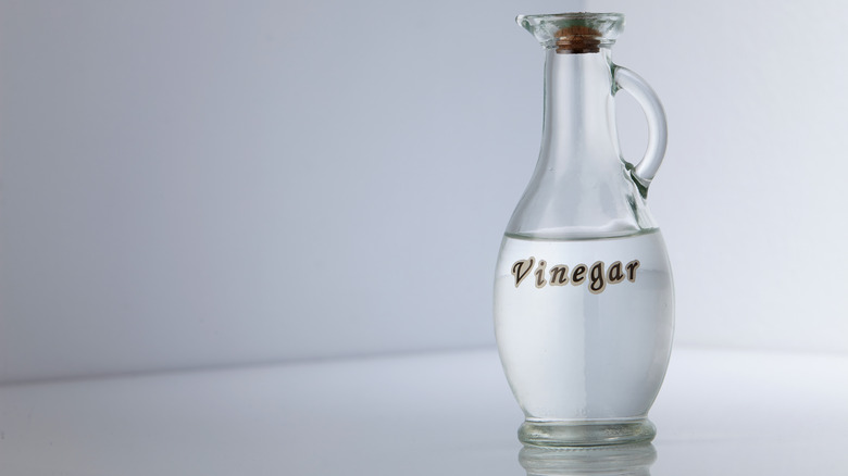glass jar of vinegar