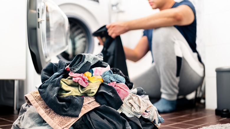 giant pile of laundry