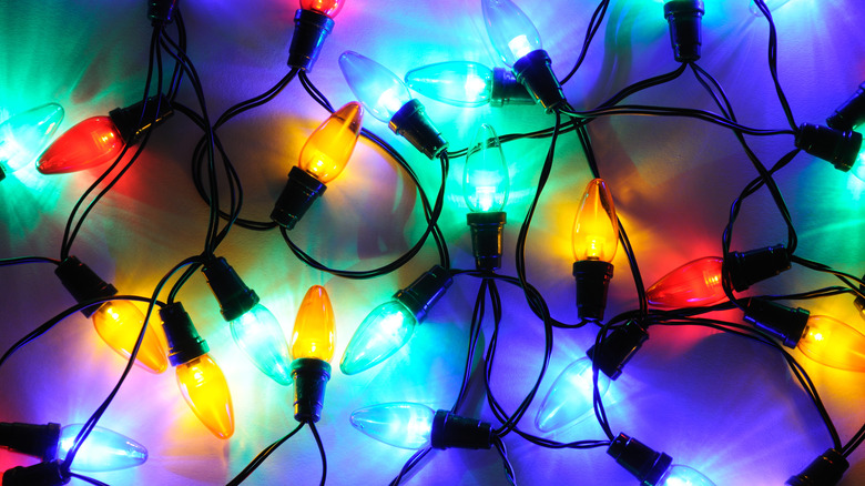 multicolored LED lights in bunch