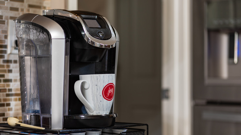 keurig sitting on counter